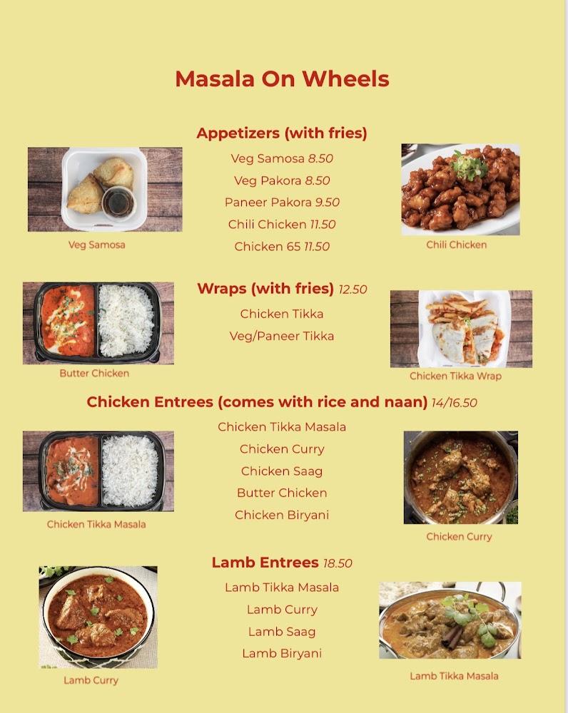 Masala On Wheels Menu image 1